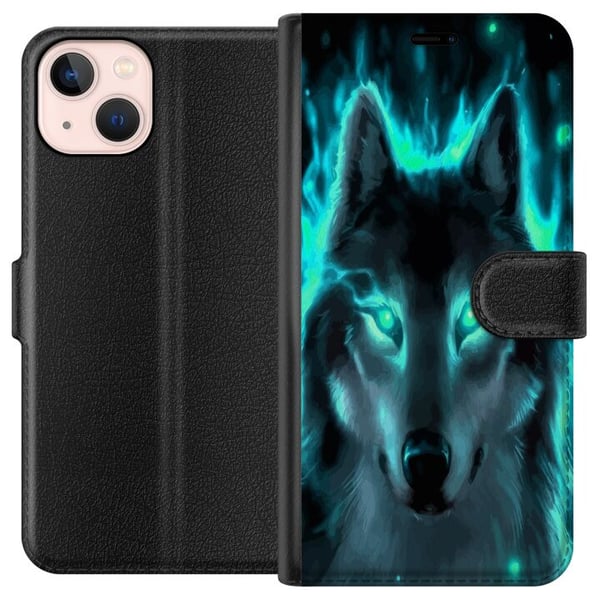 Kompatibelt Lommeboketui til Apple iPhone 13 mini Ulver Kompatibelt Lommeboketui til Apple iPhone 13 mini Ulver