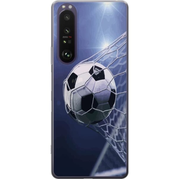 Kompatibel Mobilcover til Sony Xperia 1 III Fodbold Hastighed Net Sport Kamp Spil