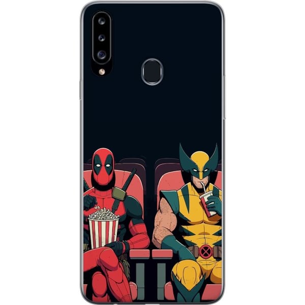 Kompatibelt Mobilskal till Samsung Galaxy A20s Deadpool & Wolverine
