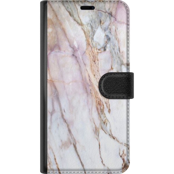 Kompatibelt Lommeboketui til Samsung Galaxy S21 marmor
