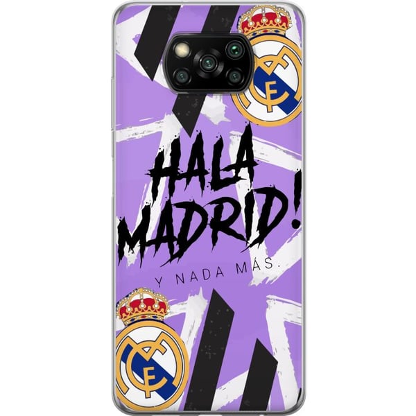 Kompatibel Mobilcover til Xiaomi Poco X3 NFC Lilla Hala Madrid-design med klubemblem og kraftfuld sportsgrafik, perfekt til fodboldfans, der elsker h