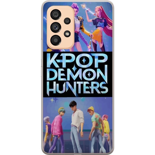 Kompatibelt Mobildeksel til Samsung Galaxy A53 5G Kpop Demon Hunters koreansk idolband plakat anime gaming fantasy tegnefilm retrostil fanart design Kompatibelt Mobildeksel til Samsung Galaxy A53 5G Kpop Demon Hunters koreansk idolband plakat anime gaming fantasy tegnefilm retrostil fanart design