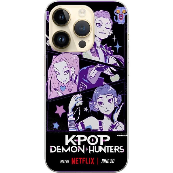Kompatibel Mobilcover til Apple iPhone 14 Pro Kpop Dæmonjægere Huntrix Stjerner Mira Zoey Rumi Lilla Idolglød