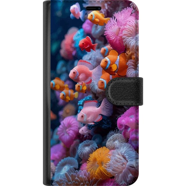 Kompatibelt Plånboksfodral till Samsung Galaxy A32 5G Fish Coral Ocean Sea Underwater