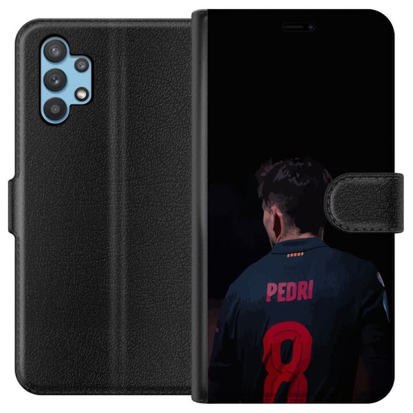 Kompatibelt Plånboksfodral till Samsung Galaxy A32 5G Pedri FC Barcelona Fotboll Spansk Mittfältare Mål Sportmotiv Fans Barn Ungdom Kompatibelt Plånboksfodral till Samsung Galaxy A32 5G Pedri FC Barcelona Fotboll Spansk Mittfältare Mål Sportmotiv Fans Barn Ungdom