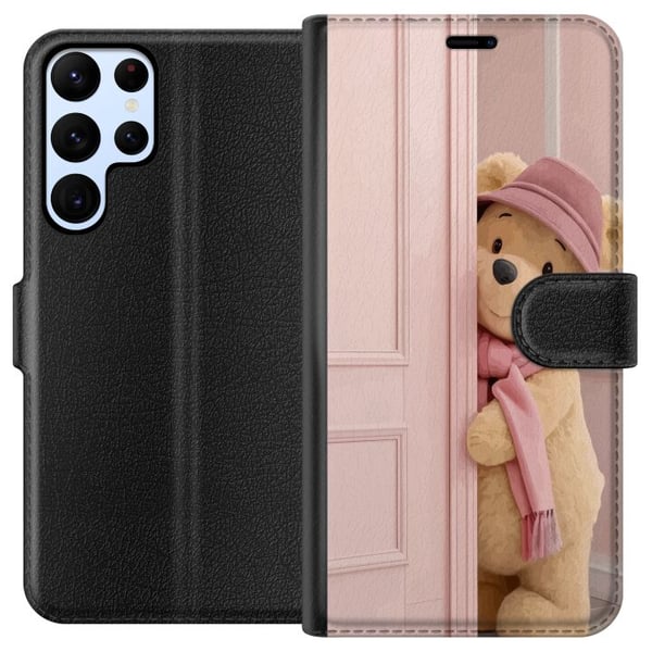 Yhteensopiva Lompakkokotelo Samsung Galaxy S22 Ultra 5G Nalle Puh Disney Motiv Tecknad Serie Klassisk Populär