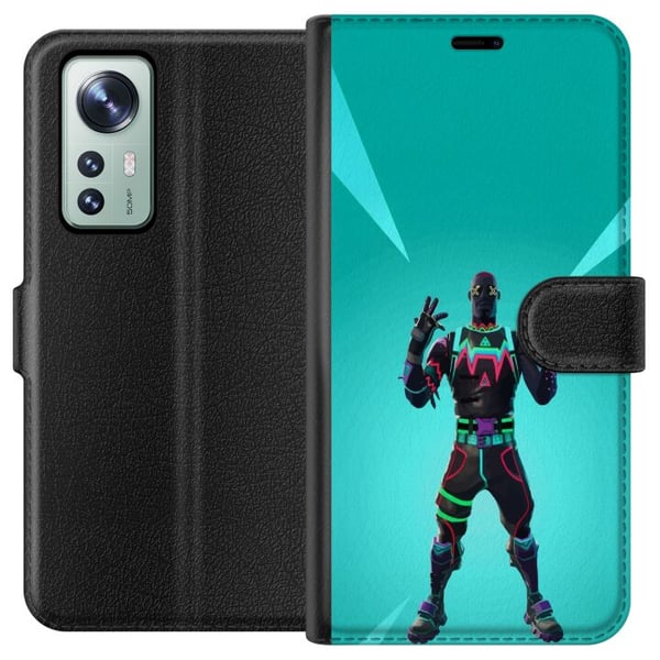 Yhteensopiva Lompakkokotelo Xiaomi 12 musta ritari fortnite
