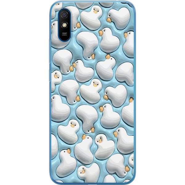 Kompatibel Mobilcover til Xiaomi Redmi 9A Boblende Ænder Blå