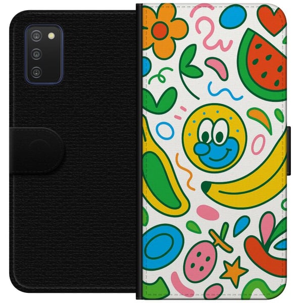 Kompatibelt Lommeboketui til Samsung Galaxy A03s Sommerfuglslør