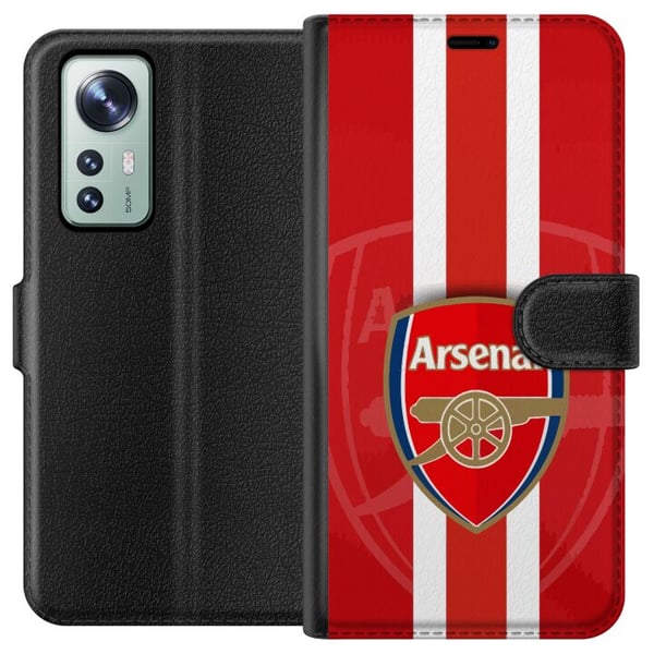 Yhteensopiva Lompakkokotelo Xiaomi 12 Arsenal-logo punavalkoisella taustalla, klassinen jalkapallodesign seuran todellisille faneille Yhteensopiva Lompakkokotelo Xiaomi 12 Arsenal-logo punavalkoisella taustalla, klassinen jalkapallodesign seuran todellisille faneille