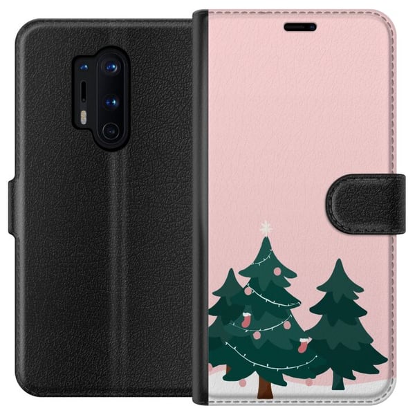 Yhteensopiva Lompakkokotelo OnePlus 8 Pro Joulukuusia Hyvää Joulua