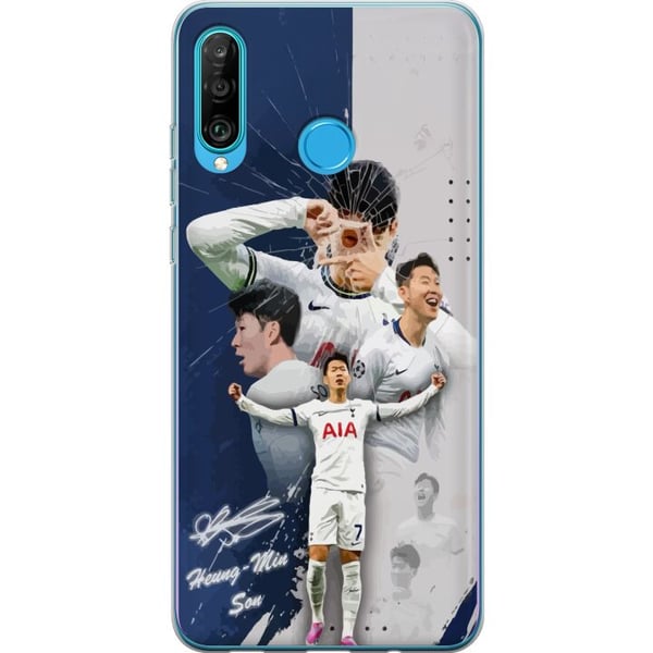 Kompatibelt Mobilskal till Huawei P30 lite Son Heung Min Tottenham Sydkorea vinnare av Europa League fotboll målskytt smart spelare med global popula