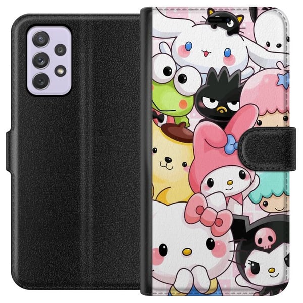 Kompatibelt Plånboksfodral till Samsung Galaxy A52s 5G Kawaii Sanrio Crew Kompatibelt Plånboksfodral till Samsung Galaxy A52s 5G Kawaii Sanrio Crew