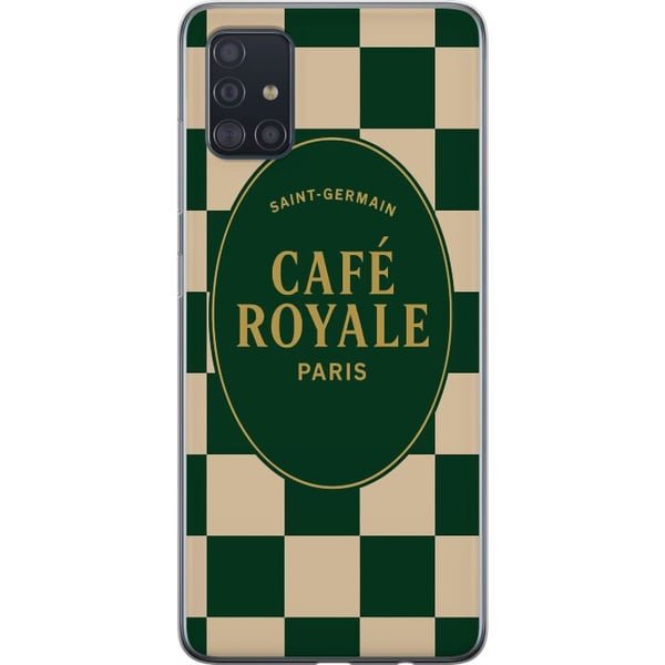 Kompatibelt Mobildeksel til Samsung Galaxy A51 Vintage kaféplakat Paris Café Royale fransk kaffelogo Saint Germain retro kjøkkenveggkunst dekor Kompatibelt Mobildeksel til Samsung Galaxy A51 Vintage kaféplakat Paris Café Royale fransk kaffelogo Saint Germain retro kjøkkenveggkunst dekor