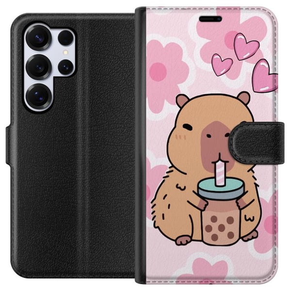 Kompatibelt Lommeboketui til Samsung Galaxy S25 Ultra Kawaii Capybara Hjerteanime Stil Søt Design Dyretema TikTok Populær Gave Jente Kompatibelt Lommeboketui til Samsung Galaxy S25 Ultra Kawaii Capybara Hjerteanime Stil Søt Design Dyretema TikTok Populær Gave Jente