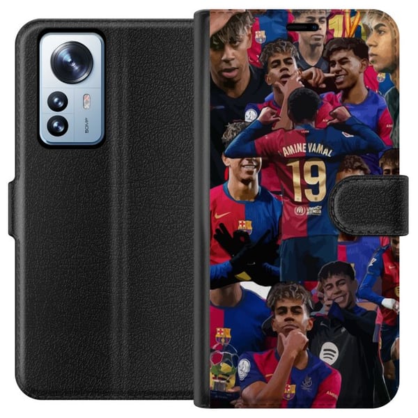 Kompatibel Tegnebogsetui til Xiaomi 12 Pro Lamine Yamal mobilcover til fodboldfans
