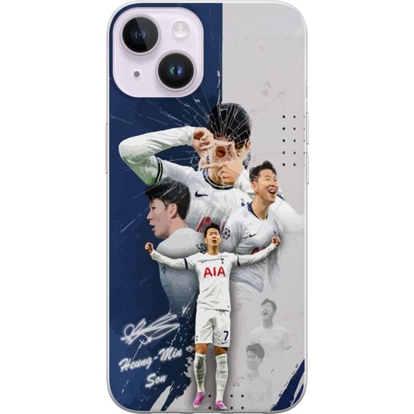 Kompatibel Mobilcover til Apple iPhone 14 Plus Son Heung Min Tottenham Sydkorea vinder af Europa League fodbold målscorer intelligent spiller med glo