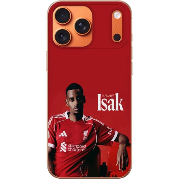Kompatibel Mobilcover til Apple iPhone 17 Pro Max Alexander Isak fodboldplakat Liverpool-trøje Sveriges landshold angriber Premier League forward-des Kompatibel Mobilcover til Apple iPhone 17 Pro Max Alexander Isak fodboldplakat Liverpool-trøje Sveriges landshold angriber Premier League forward-des
