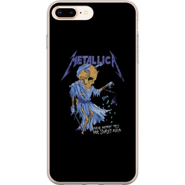 Kompatibel Mobilcover til Apple iPhone 8 Plus Metallica Rockband Musik Hardrock Kompatibel Mobilcover til Apple iPhone 8 Plus Metallica Rockband Musik Hardrock