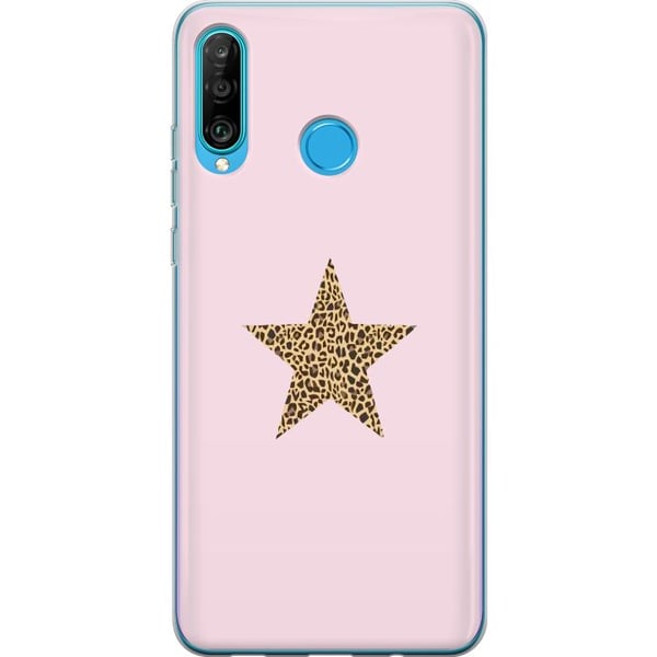 Kompatibel Mobilcover til Huawei P30 lite Leopard stjerne