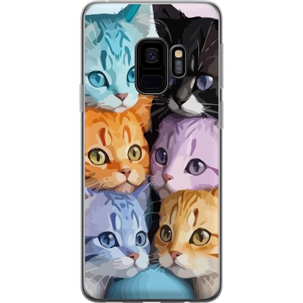 Yhteensopiva Puhelinkuori Samsung Galaxy S9 Värikkäät Kissat Yhteensopiva Puhelinkuori Samsung Galaxy S9 Värikkäät Kissat
