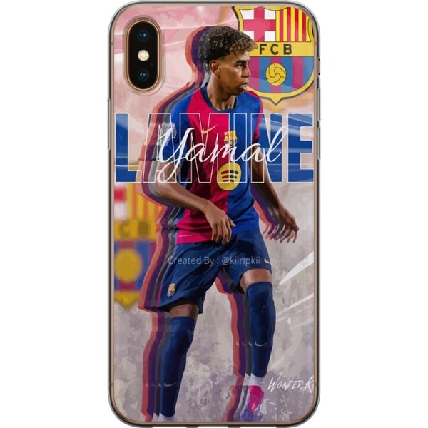 Kompatibelt Mobilskal till Apple iPhone XS Lamine Yamal FCB Kompatibelt Mobilskal till Apple iPhone XS Lamine Yamal FCB