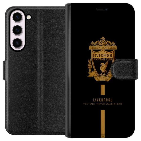 Kompatibelt Lommeboketui til Samsung Galaxy S23+ Liverpool-emblem offisiell klubbdesign 2025