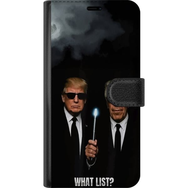 Kompatibelt Lommeboketui til Samsung Galaxy A20e Satirisk illustrasjon med tekst og ikoniske skikkelser