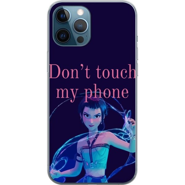 Kompatibel Mobilcover til Apple iPhone 12 Pro K-pop Rør ikke min telefon – Sjov illustration med animeret karakter