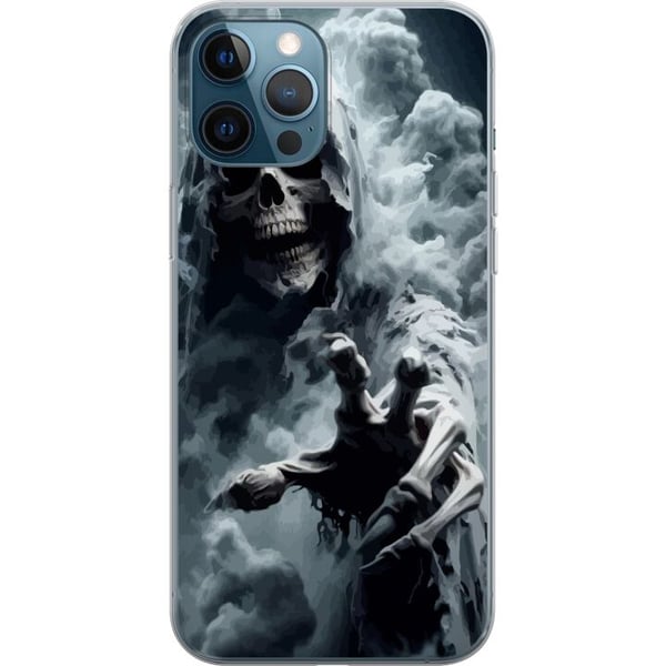 Kompatibel Mobilcover til Apple iPhone 12 Pro død liemanden plakat dødningehoved kranium rædsel rædsel mørk spøgelse spøgelse skræmmende tåge mørk de Kompatibel Mobilcover til Apple iPhone 12 Pro død liemanden plakat dødningehoved kranium rædsel rædsel mørk spøgelse spøgelse skræmmende tåge mørk de