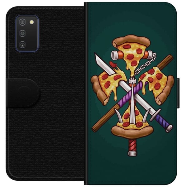 Kompatibelt Lommeboketui til Samsung Galaxy A03s Pizza