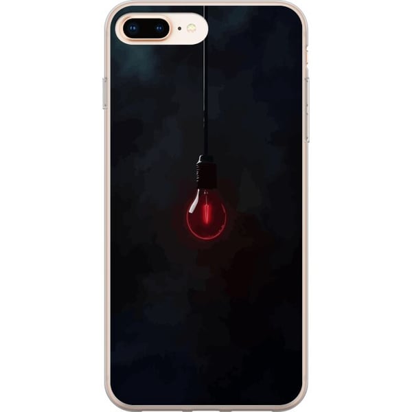 Yhteensopiva Puhelinkuori Apple iPhone 8 Plus Tummanpunainen hehkulamppu tummassa ympäristössä, elegantti futuristinen muotoilu taiteellisella vivaht Yhteensopiva Puhelinkuori Apple iPhone 8 Plus Tummanpunainen hehkulamppu tummassa ympäristössä, elegantti futuristinen muotoilu taiteellisella vivaht