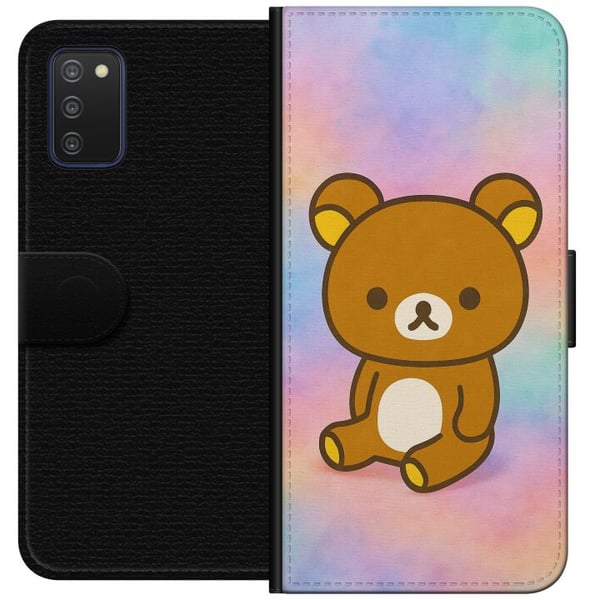 Kompatibelt Lommeboketui til Samsung Galaxy A03s Kawaii Sanrio Rilakkuma
