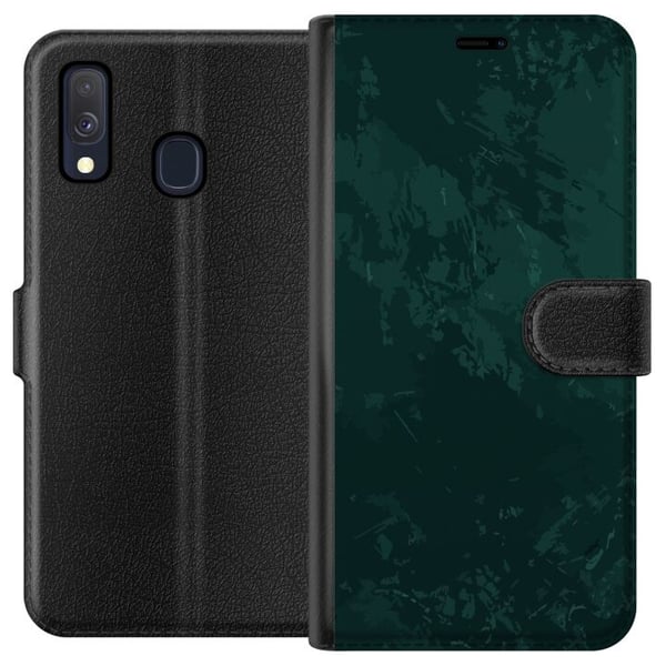 Kompatibel Tegnebogsetui til Samsung Galaxy A40 Emerald Echo Kompatibel Tegnebogsetui til Samsung Galaxy A40 Emerald Echo