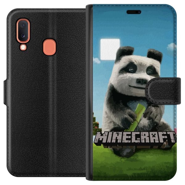 Kompatibelt Plånboksfodral till Samsung Galaxy A20e A Minecraft Movie Kompatibelt Plånboksfodral till Samsung Galaxy A20e A Minecraft Movie