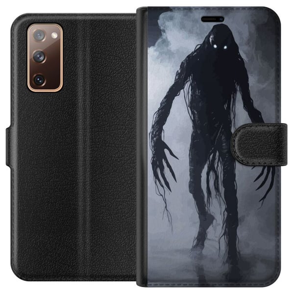 Kompatibelt Plånboksfodral till Samsung Galaxy S20 FE Misty Monster Fantasy Dark Creature