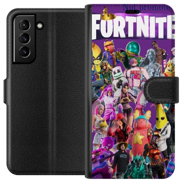 Kompatibelt Lommeboketui til Samsung Galaxy S21+ 5G Fortnite Kompatibelt Lommeboketui til Samsung Galaxy S21+ 5G Fortnite