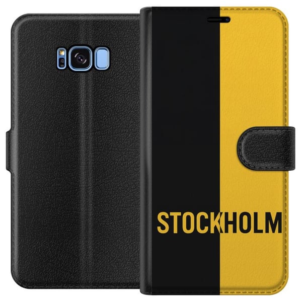 Kompatibelt Plånboksfodral till Samsung Galaxy S8 Stockholm – fotboll