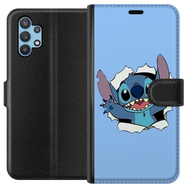 Kompatibelt Plånboksfodral till Samsung Galaxy A32 5G Stitch heeej Kompatibelt Plånboksfodral till Samsung Galaxy A32 5G Stitch heeej