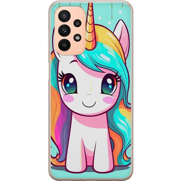 Yhteensopiva Puhelinkuori Samsung Galaxy A23 Söpö Yksisarvin