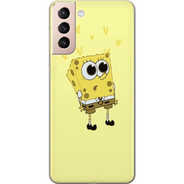 Kompatibelt Mobildeksel til Samsung Galaxy S21 Svampebob Firkant Kompatibelt Mobildeksel til Samsung Galaxy S21 Svampebob Firkant