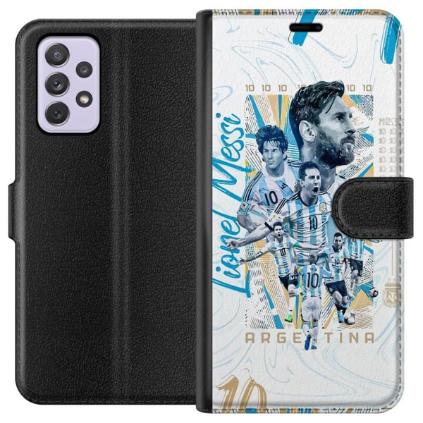 Kompatibelt Plånboksfodral till Samsung Galaxy A52s 5G Lionel Messi Kompatibelt Plånboksfodral till Samsung Galaxy A52s 5G Lionel Messi
