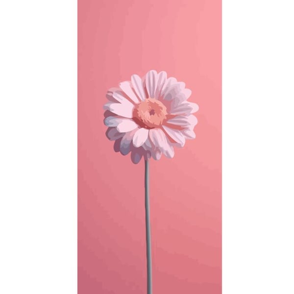 Yhteensopiva Lompakkokotelo Apple iPhone 13 Pro Yksinkertainen vaaleanpunainen kukka vaalealla taustalla elegantti minimalistinen design täydellinen