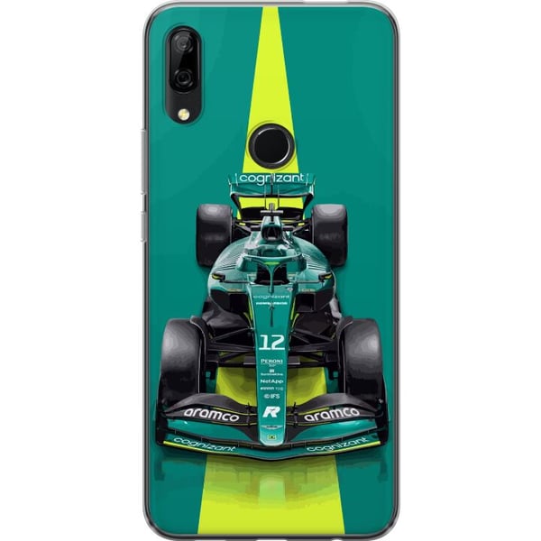 Kompatibelt Mobildeksel til Huawei P Smart Z Grønn formelbil i moderne racingdesign med stilrent studiopreg