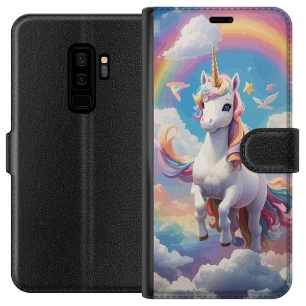 Kompatibelt Plånboksfodral till Samsung Galaxy S9+ Enhörning Kompatibelt Plånboksfodral till Samsung Galaxy S9+ Enhörning