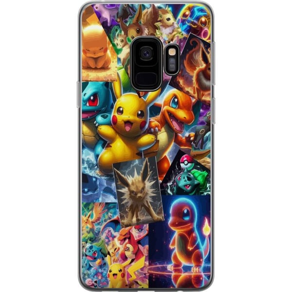 Yhteensopiva Puhelinkuori Samsung Galaxy S9 Pokémon-kuvitus – Pikachu, Eevee ja Charmander värikkäässä designissa Yhteensopiva Puhelinkuori Samsung Galaxy S9 Pokémon-kuvitus – Pikachu, Eevee ja Charmander värikkäässä designissa