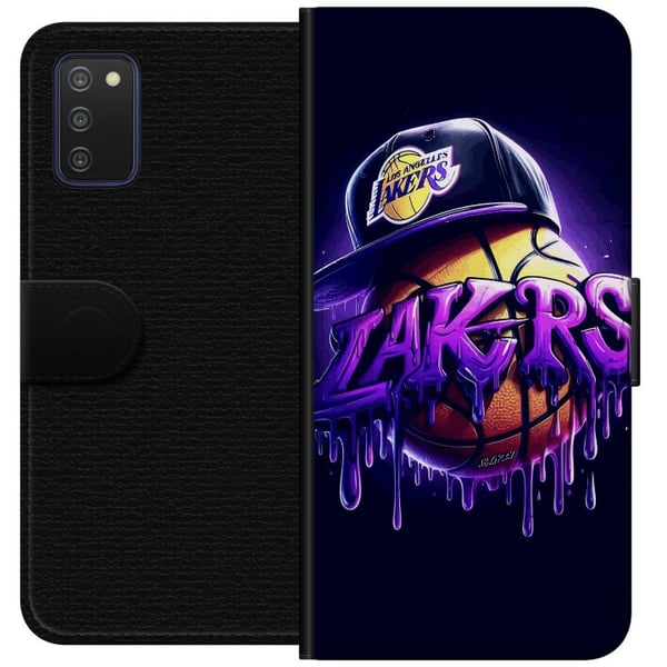 Kompatibel Tegnebogsetui til Samsung Galaxy A03s Lakers NBA-basketball USA-hold