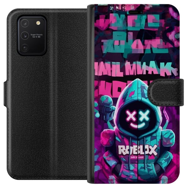 Kompatibelt Lommeboketui til Samsung Galaxy S10 Lite Neon Gamer kult spillmotiv med hette, neonlys og futuristisk gamingstil Kompatibelt Lommeboketui til Samsung Galaxy S10 Lite Neon Gamer kult spillmotiv med hette, neonlys og futuristisk gamingstil
