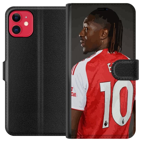 Kompatibel Tegnebogsetui til Apple iPhone 11 Eberechi Eze-design – fodboldmotiv nummer 10 i Arsenal-trøje, poster Kompatibel Tegnebogsetui til Apple iPhone 11 Eberechi Eze-design – fodboldmotiv nummer 10 i Arsenal-trøje, poster