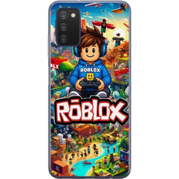 Kompatibel Mobilcover til Samsung Galaxy A03s Roblox-univers med spilfigurer, actionfyldte eventyr og flyvende køretøjer
